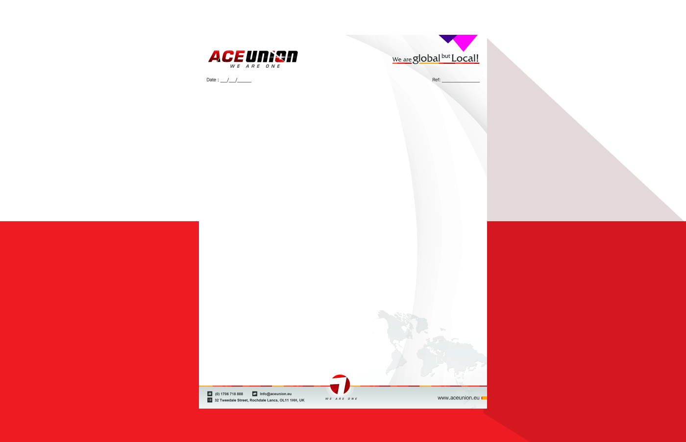 Letterhead for ACE Union in United Kingdom