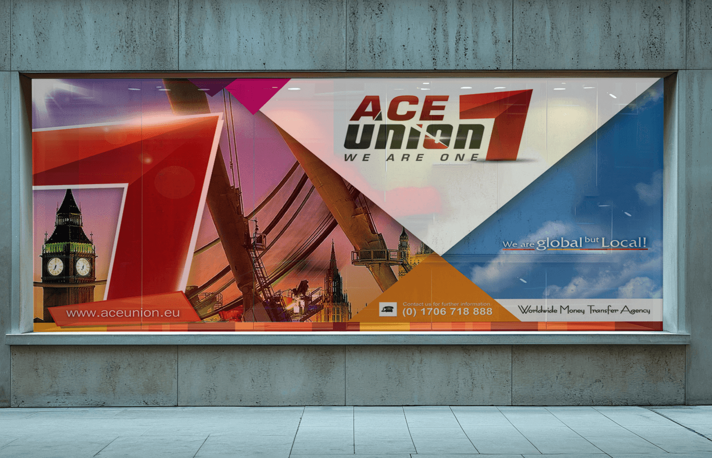 3d mockup for ACE Union in United Kingdom