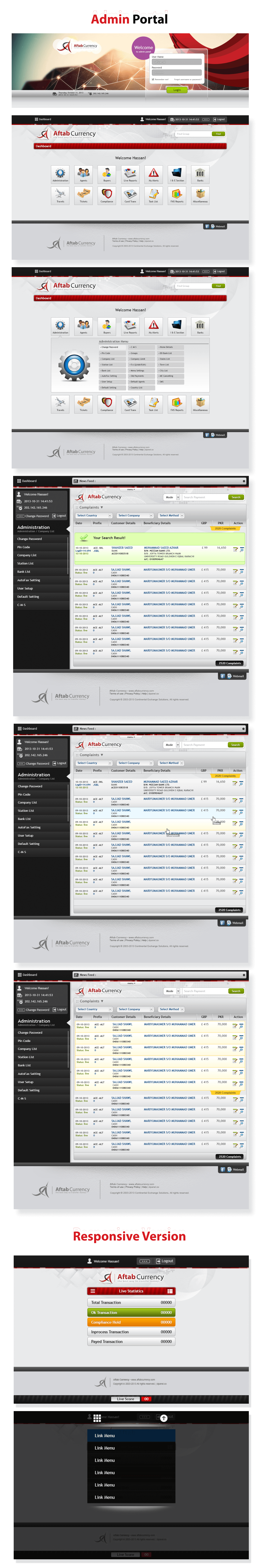 Website for Aftab Currency Exchange - ACE Money Transfer in United Kingdom