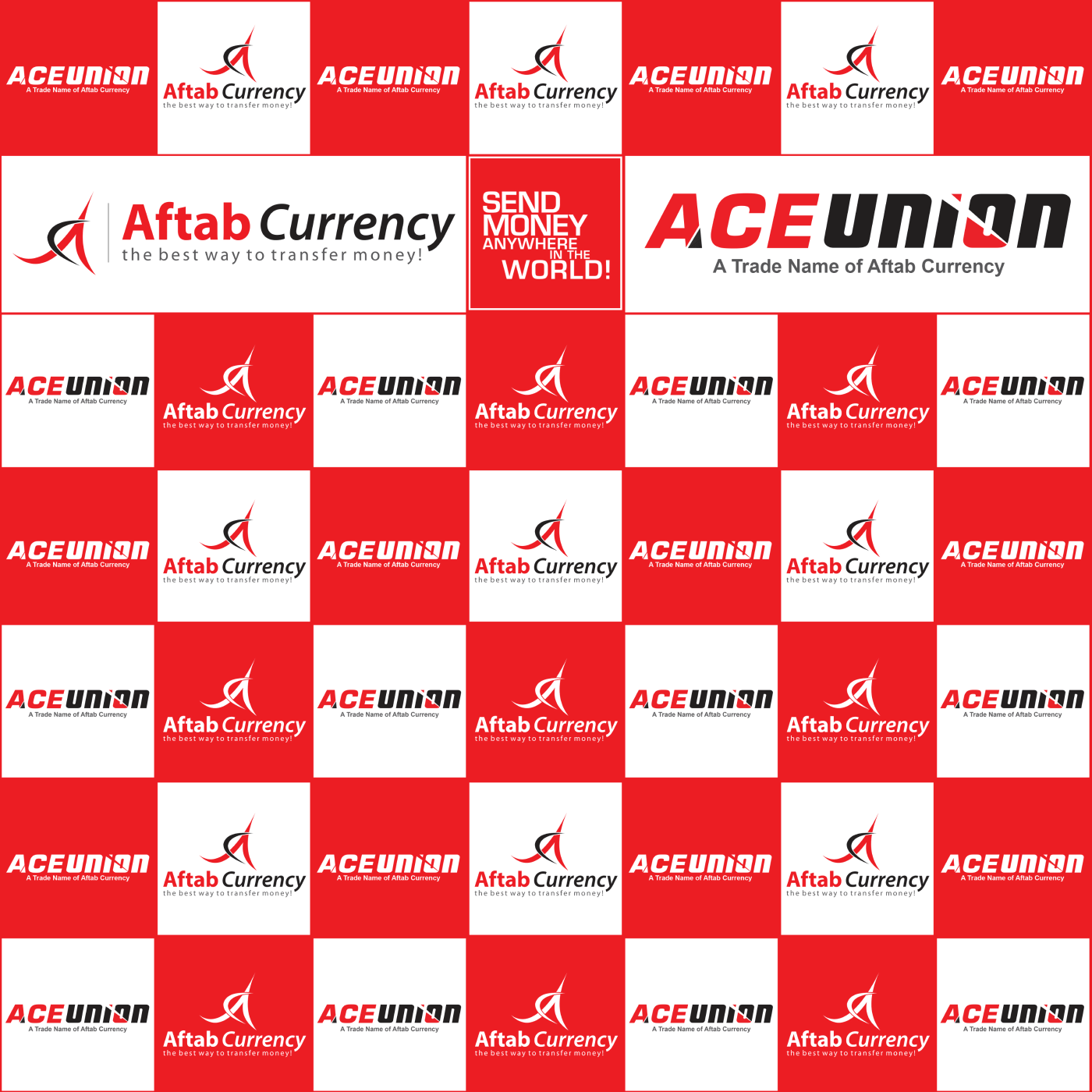 Selfie wall for Aftab Currency Exchange - ACE Money Transfer in United Kingdom