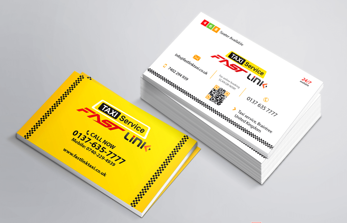 Packages for Fastline Taxi Service Rebranding in United Kingdom