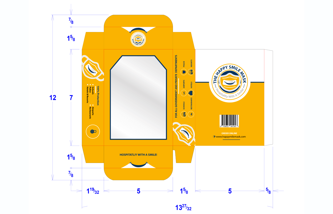 Packages for The Happy Smile Mask in United States