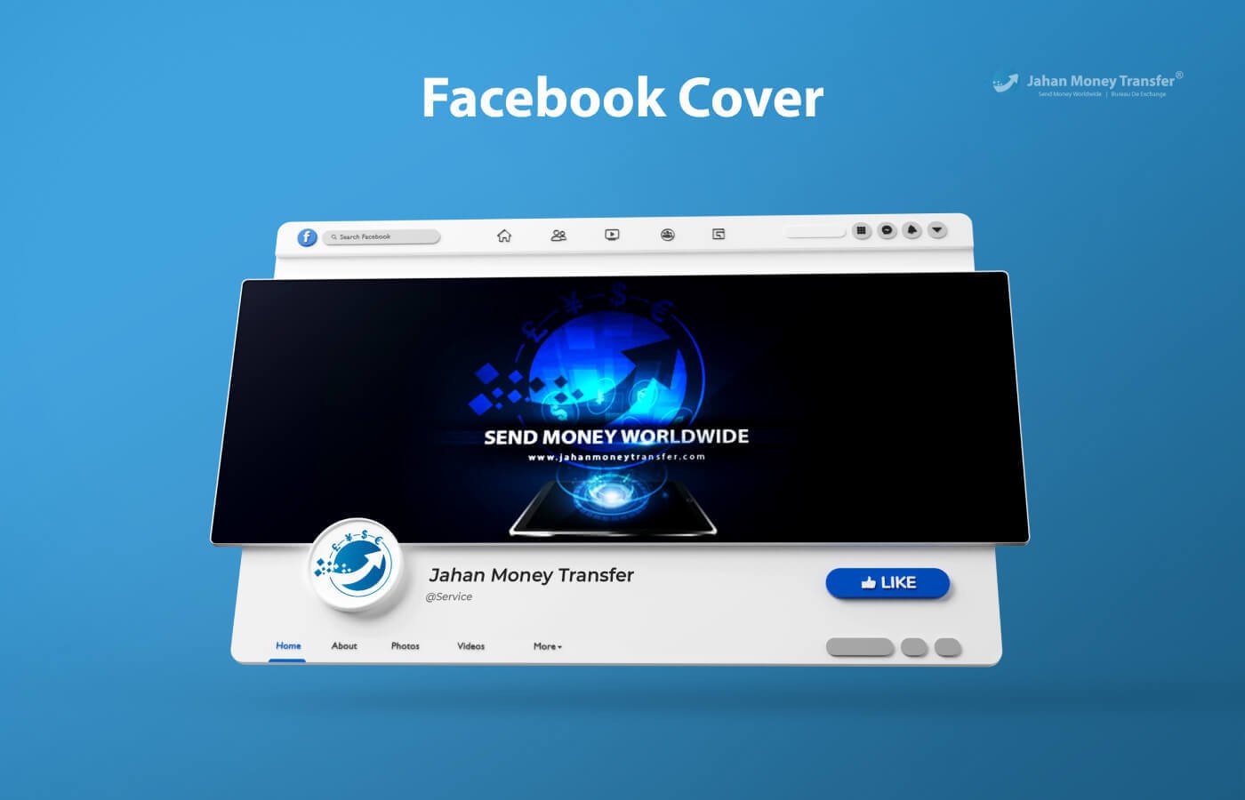 Social media branding for Jahan Money Transfer in United Kingdom