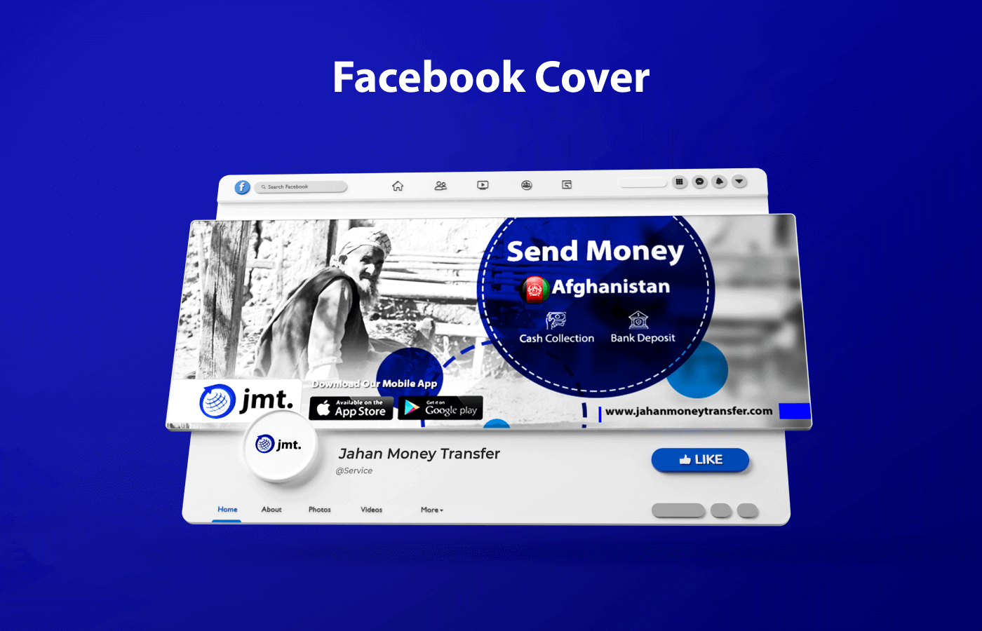 Social media branding for Jahan Money Transfer Rebranding in United Kingdom