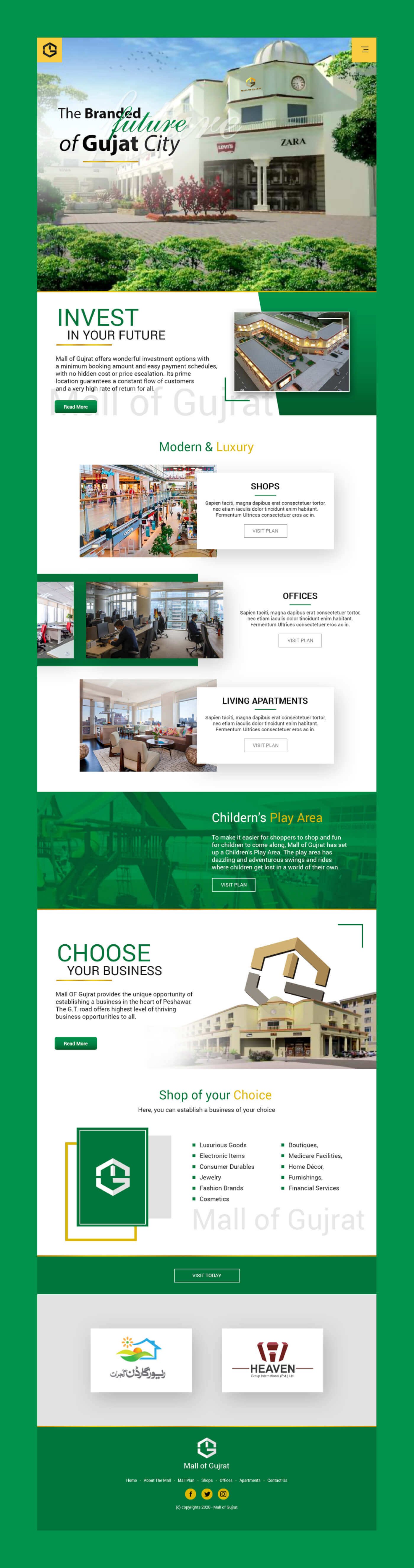 Website for Mall Of Gujrat in Pakistan