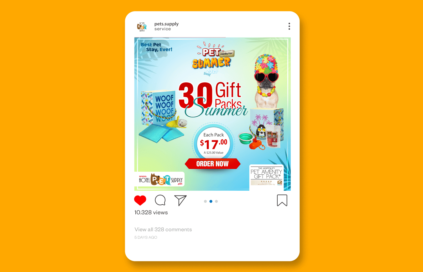 Social media branding for Hotel Pet Supply in United States