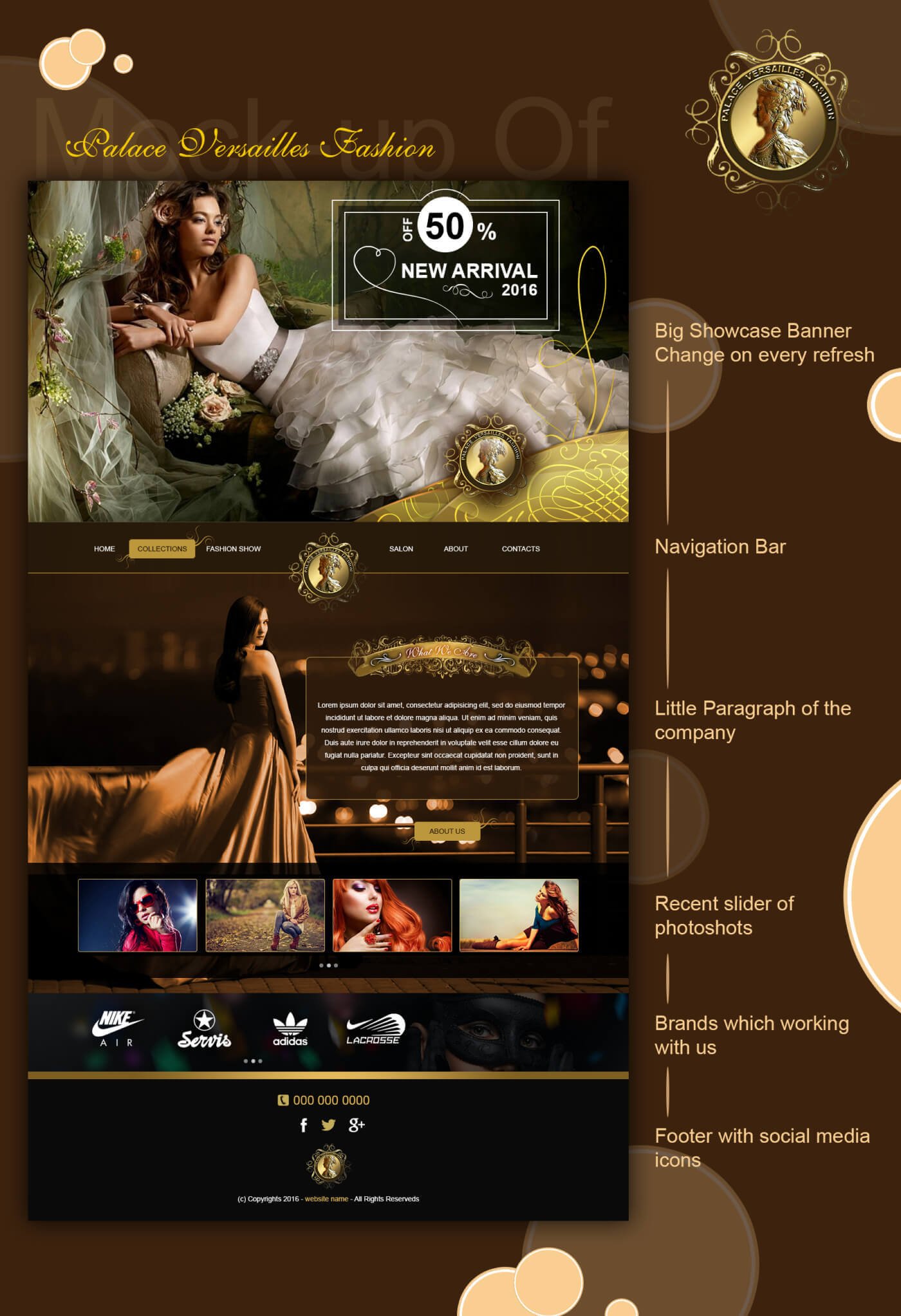 Website for Palace Versailles Fashion in United Arab Emirates