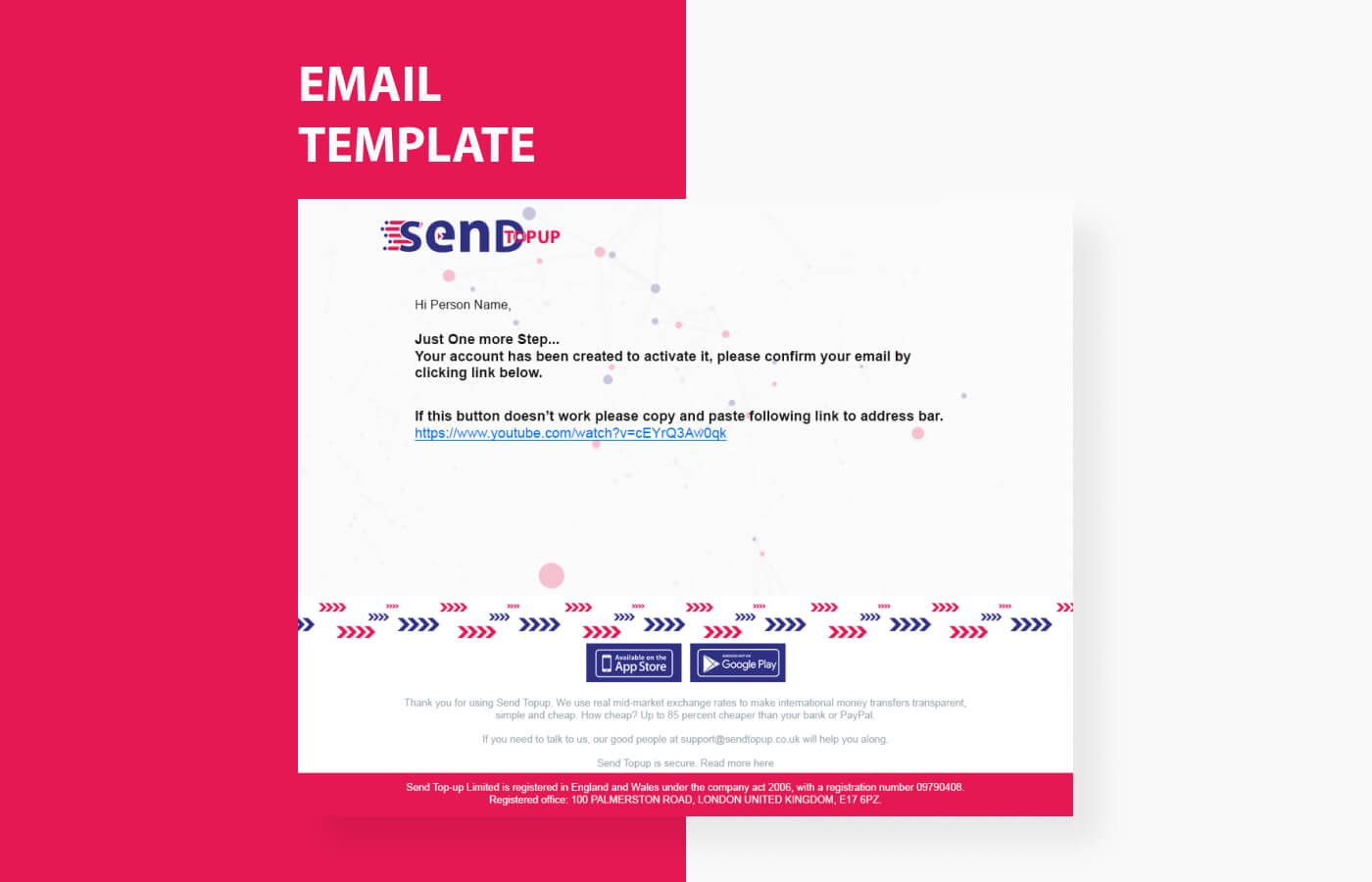 Email template for Send Topup in United Kingdom
