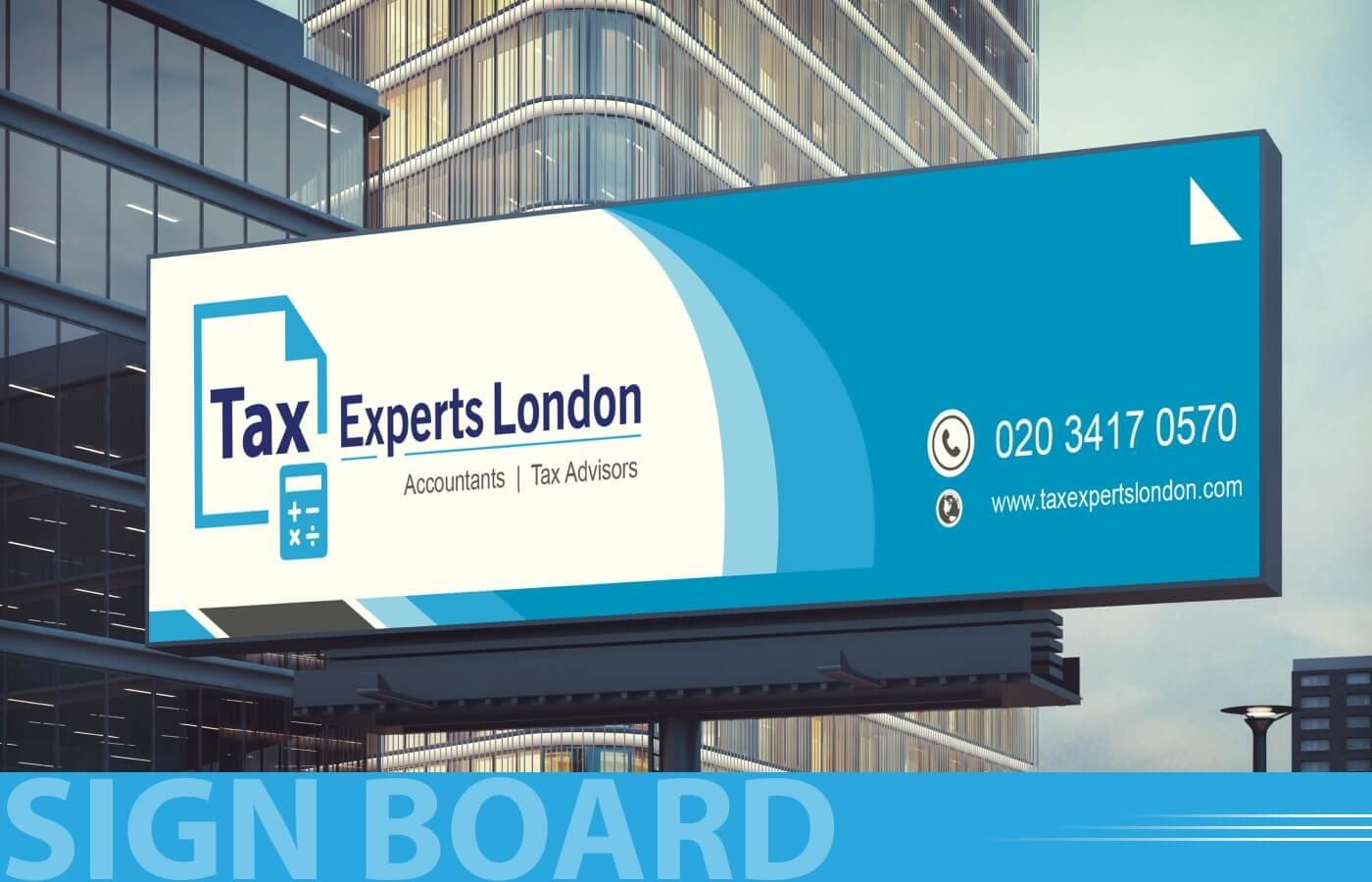 Billboards for Tax Experts London - Accountancy Firm in United Kingdom