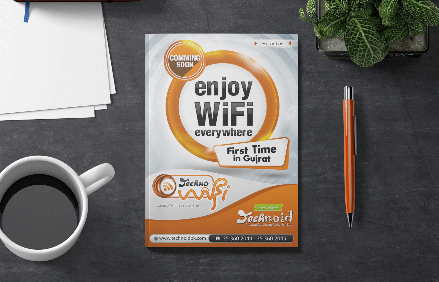 Flyers posters for Technoid in Pakistan